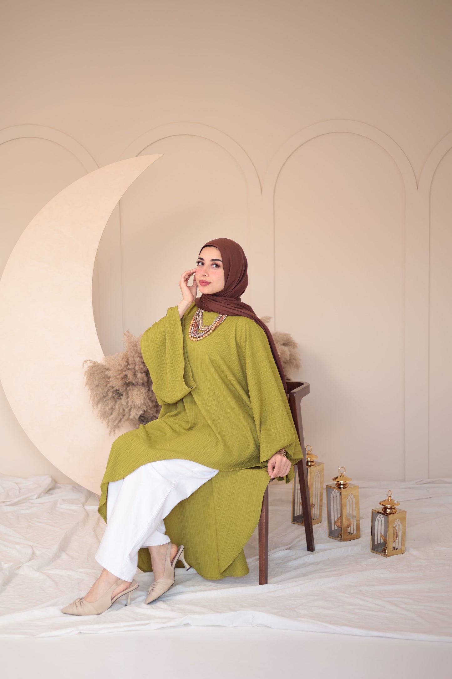 crinkle crepe blouse