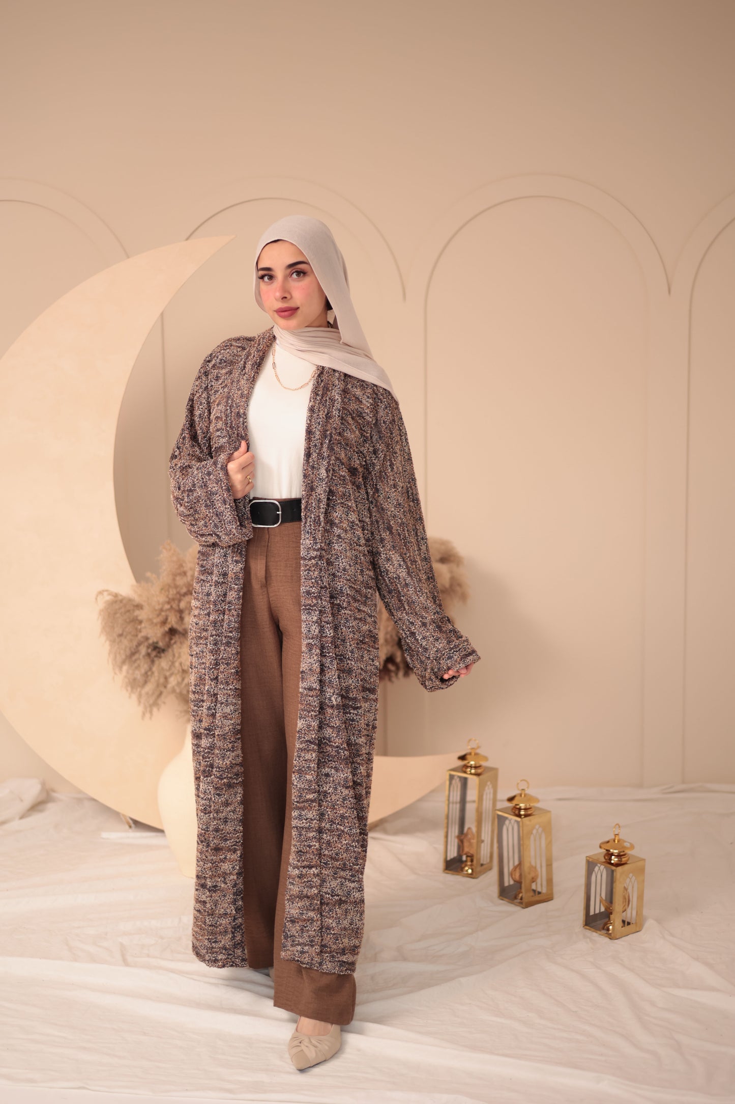 long wool cardigan