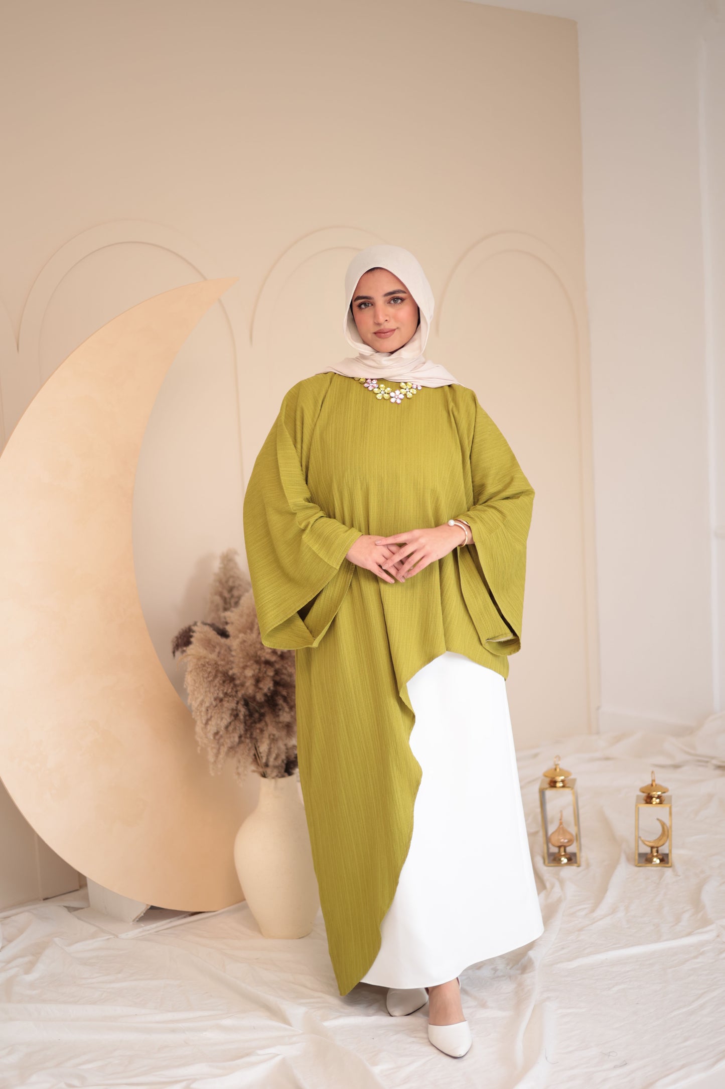 crinkle crepe blouse