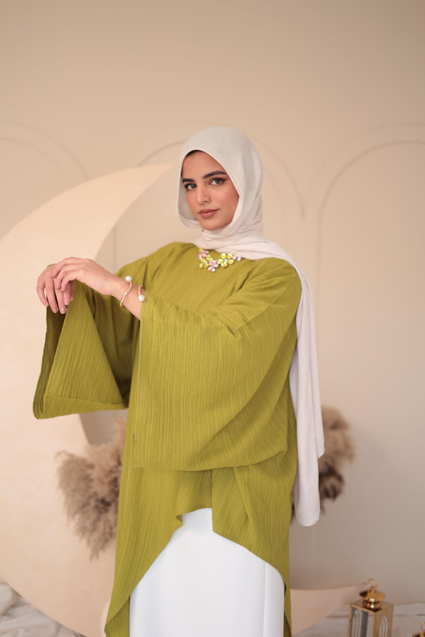 crinkle crepe blouse