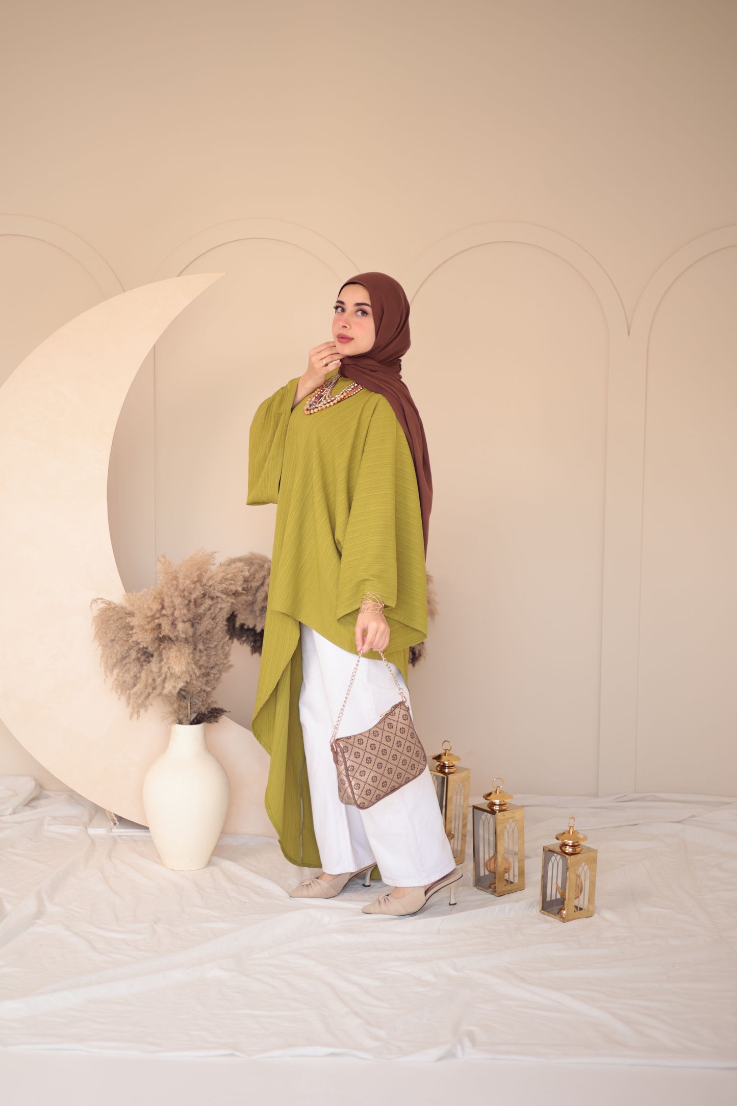 crinkle crepe blouse