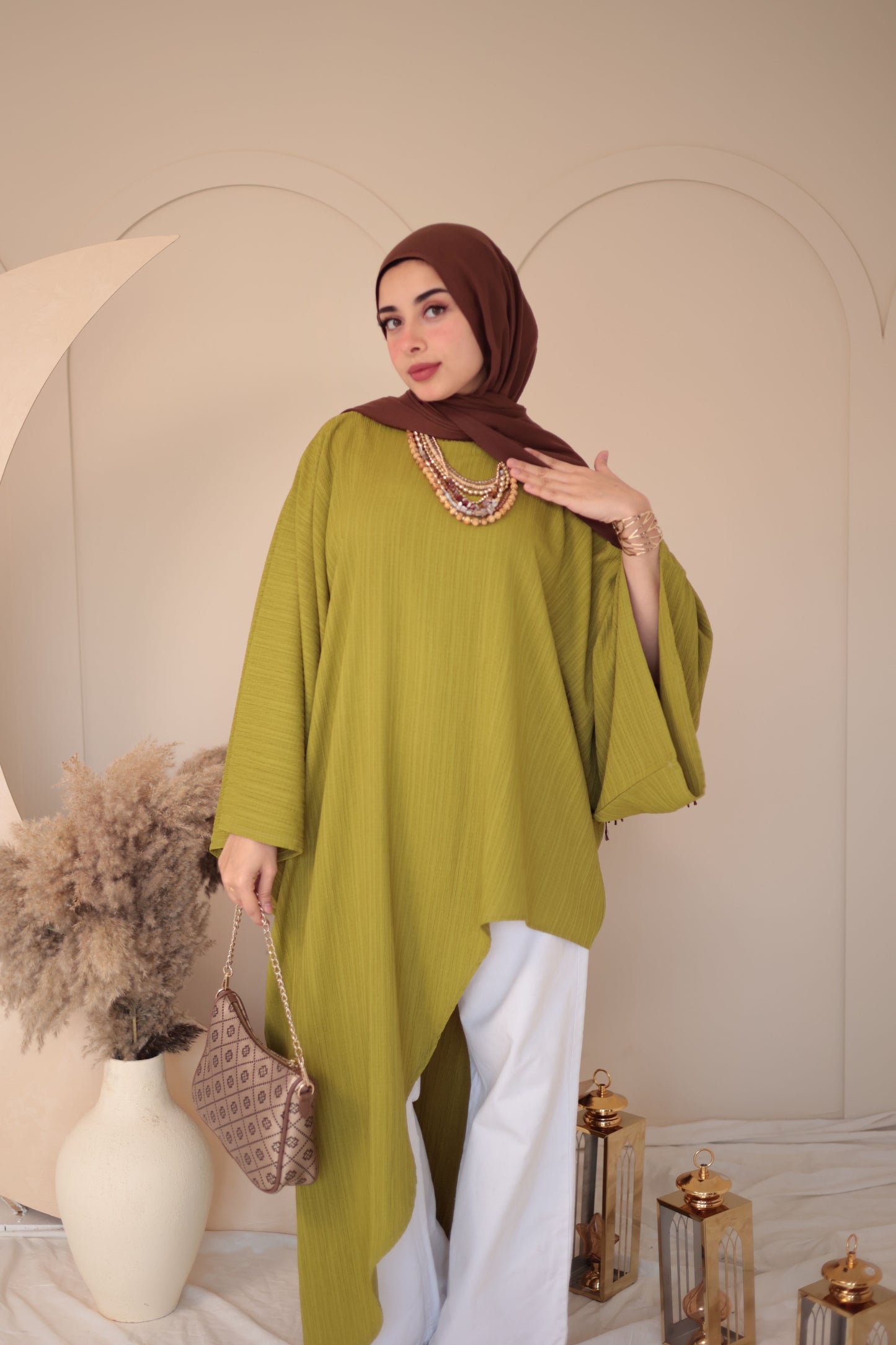 crinkle crepe blouse