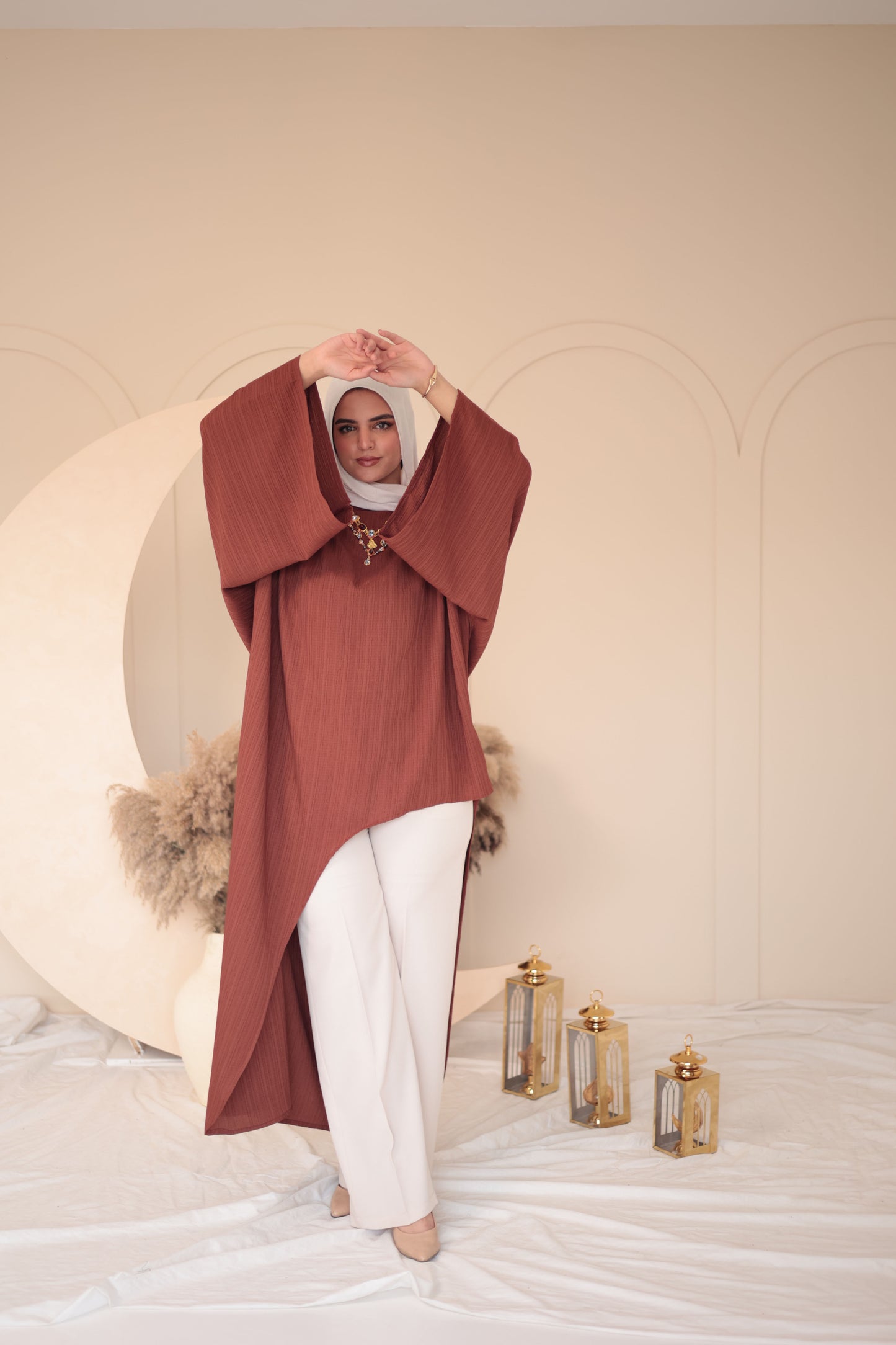 crinkle crepe blouse