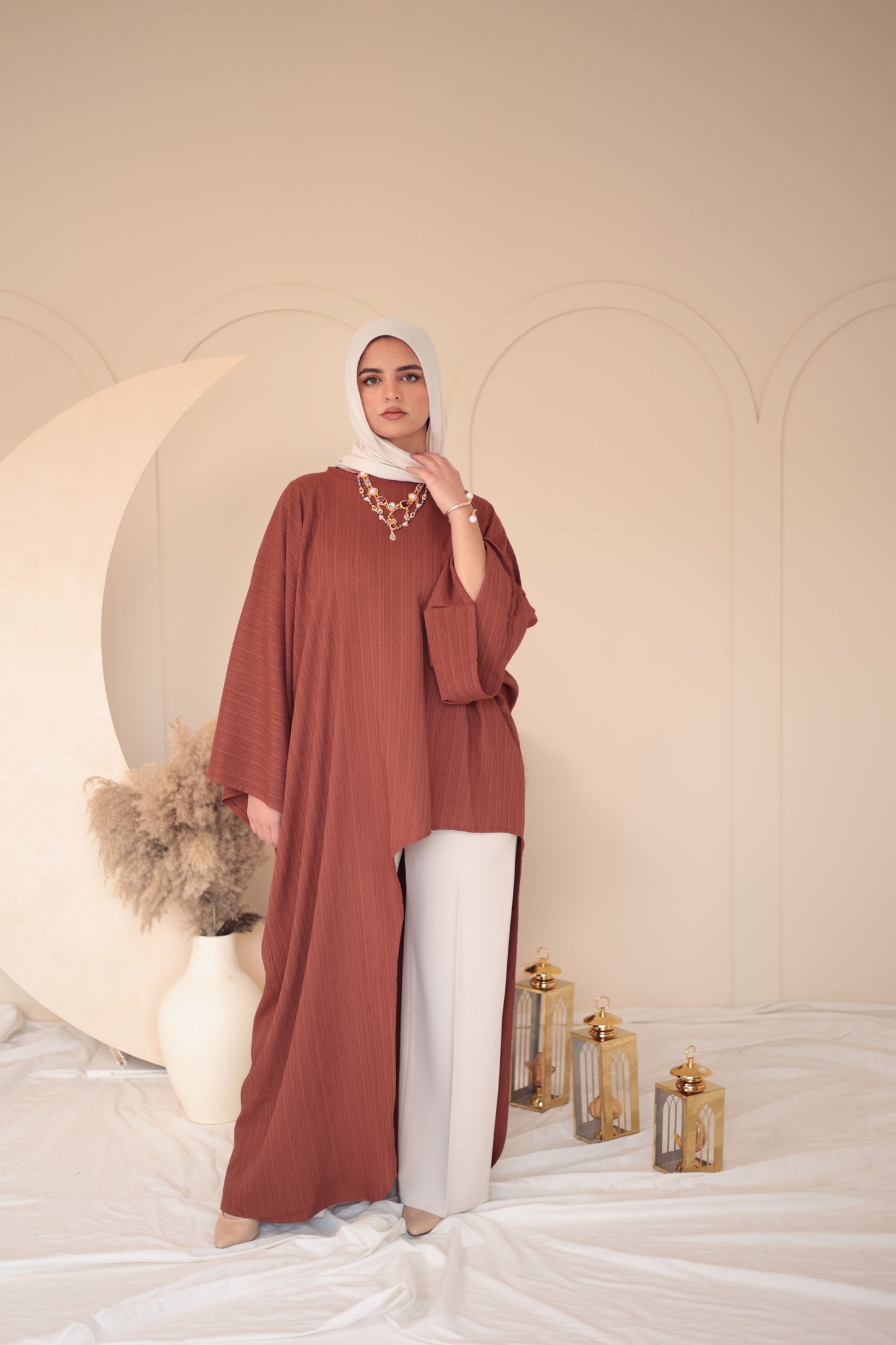 crinkle crepe blouse