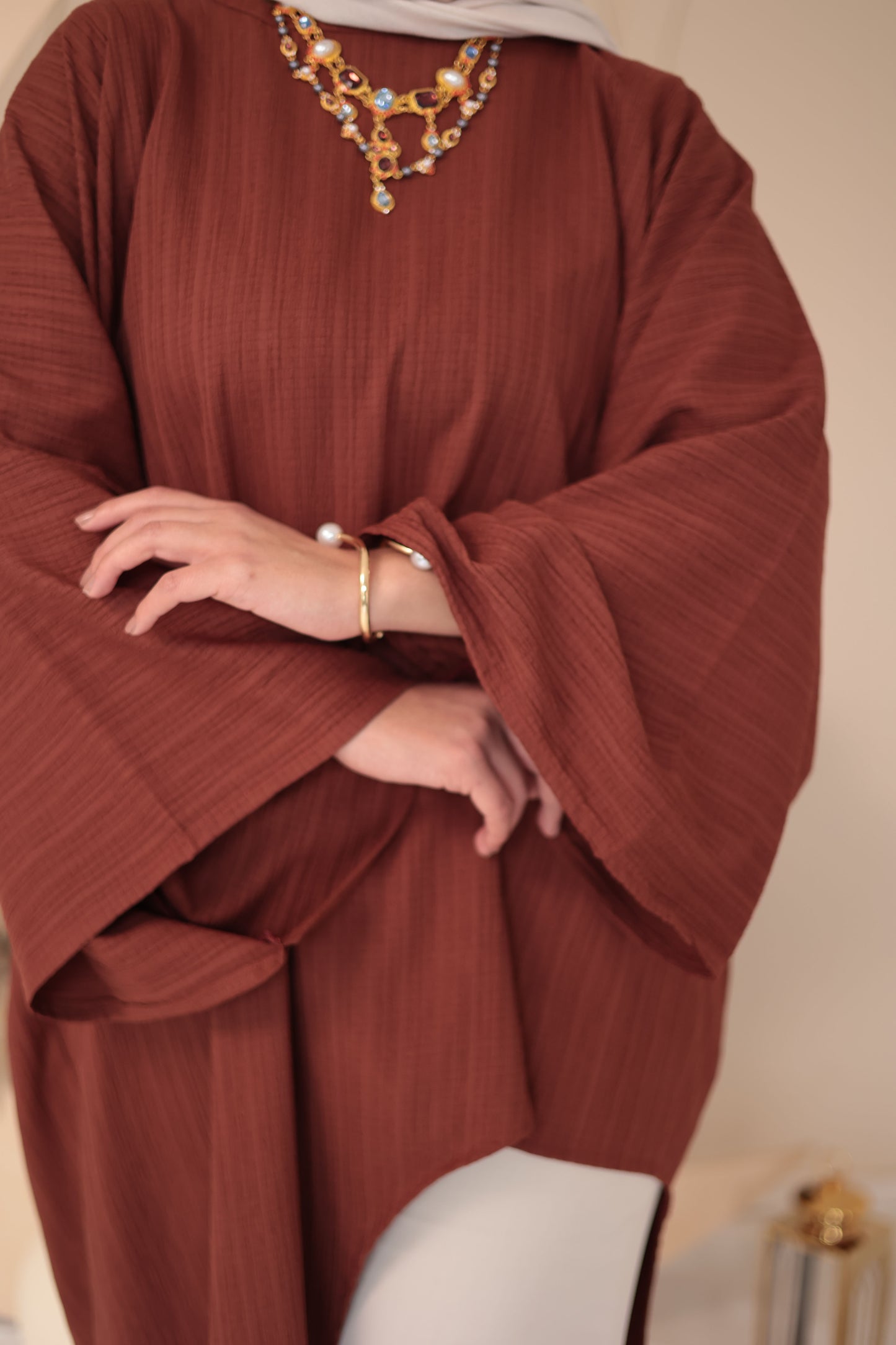 crinkle crepe blouse