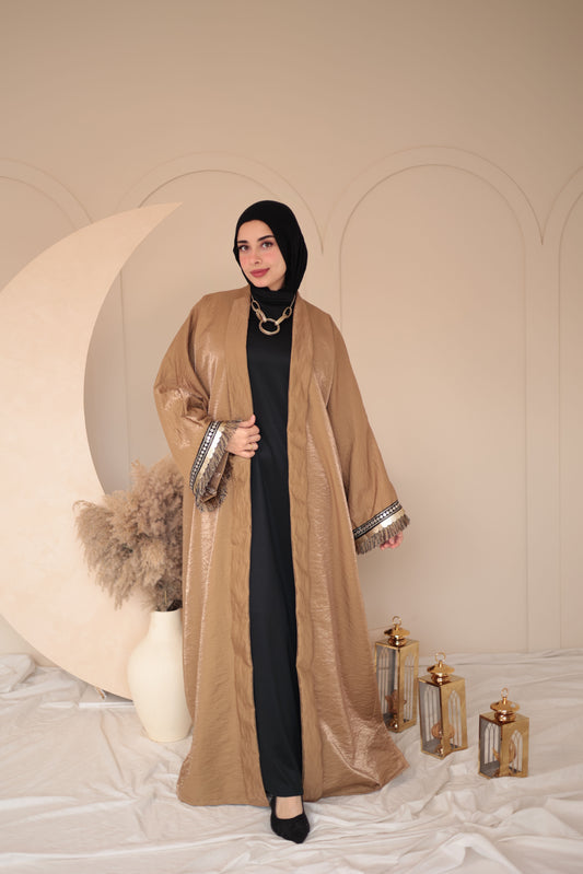 crinkled shimmer kaftan