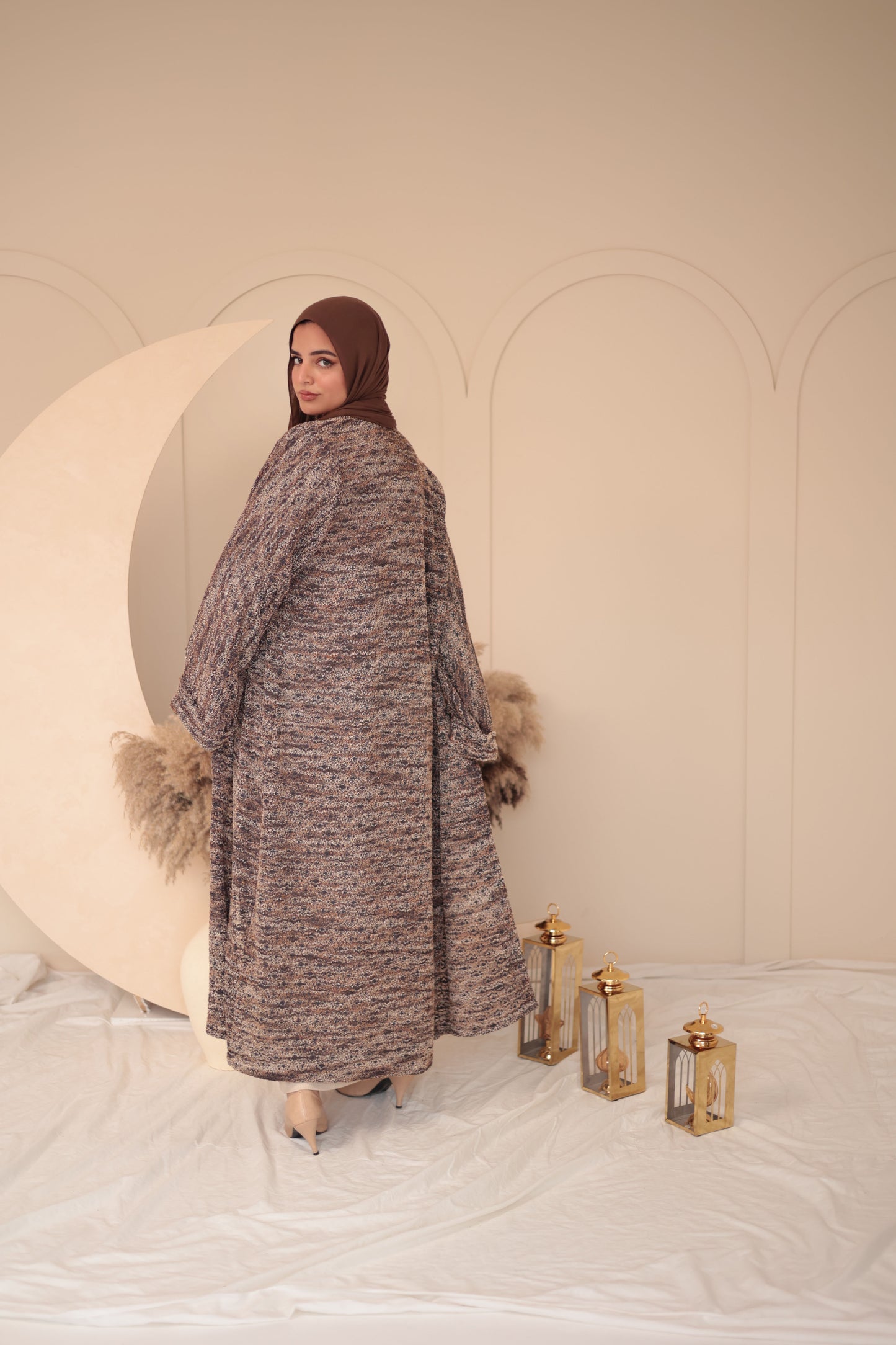 long wool cardigan