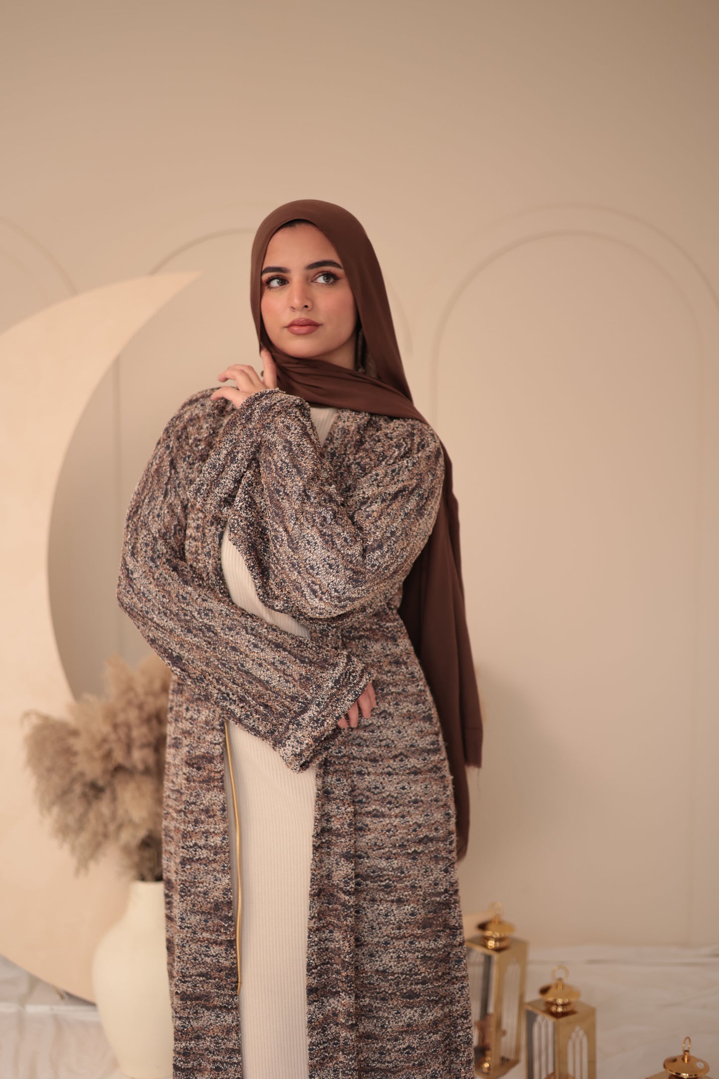 long wool cardigan