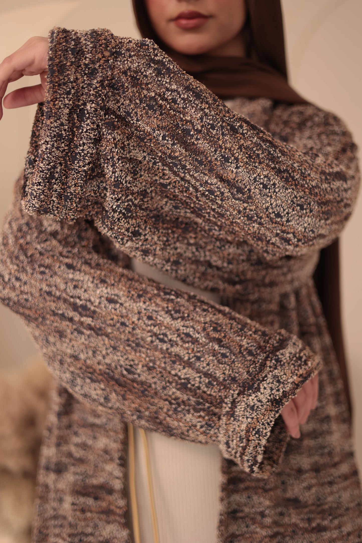 long wool cardigan