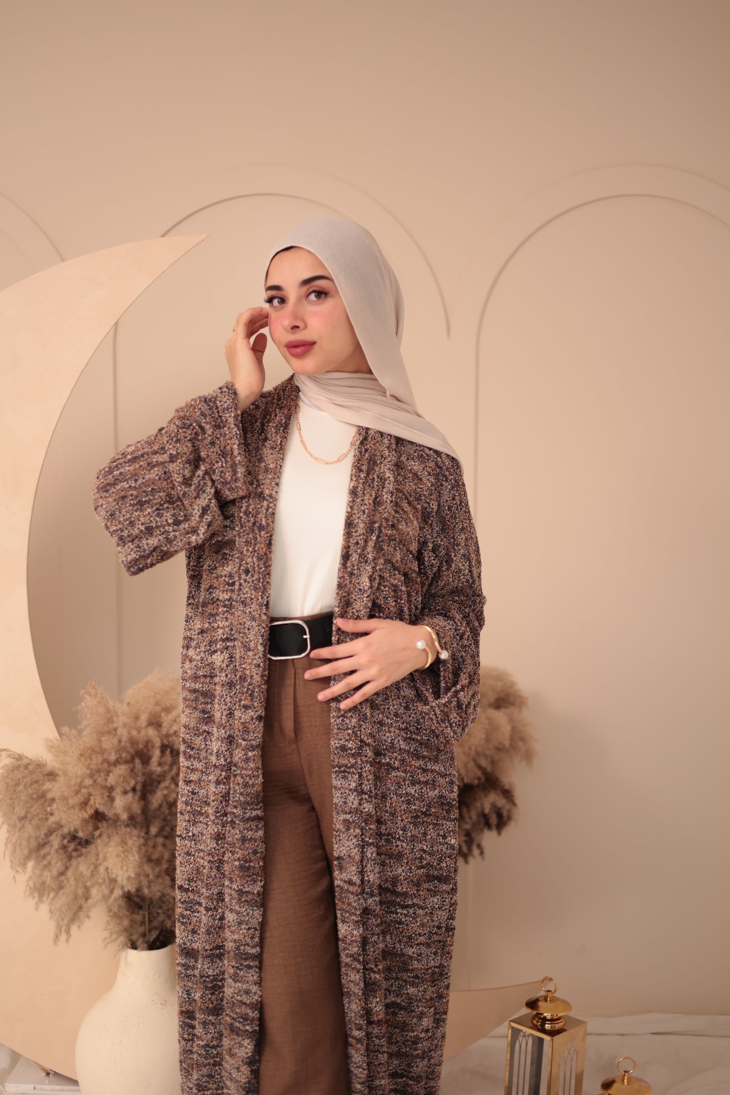 long wool cardigan